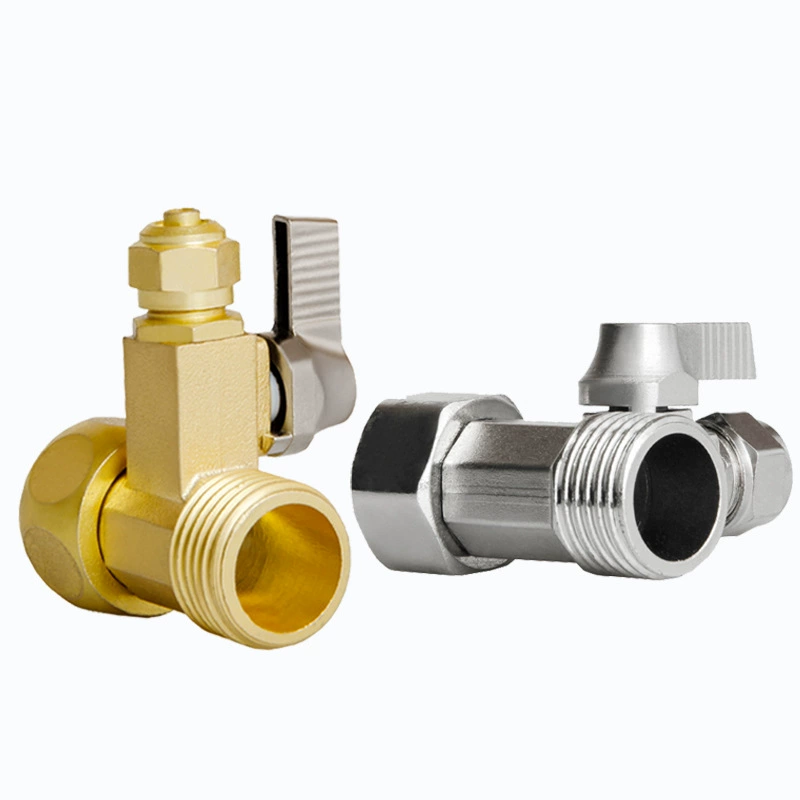 Brass filter three-way  1/2'' to 1/4'' faucet ball valve