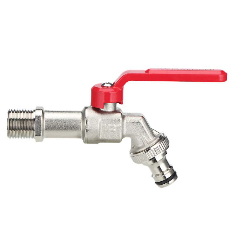 Kitchen washing machine faucet brass double water tap