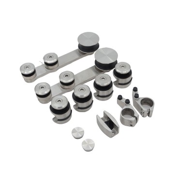 Shower Door Sliding Door Accessories, Shower Room Set, Sliding Door Complete Accessories, Bathroom Door Accessories, Shower Room 304 Stainless Steel Glass Door Pulley, Frameless Glass Door Sliding Pul