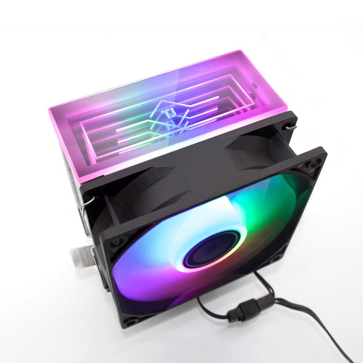 Universal 2 Copper Pipe 90mm RGB CPU Cooler with Infinity Top Cover