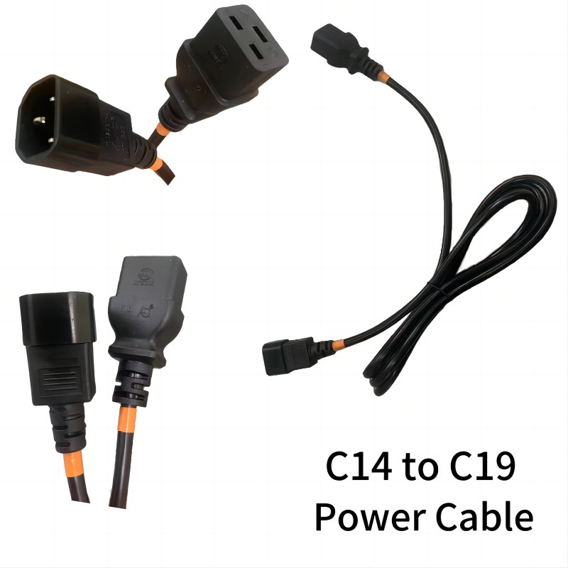 PDU ИБП Кабель Питания IEC C14 Мужской На Женский IEC C19 Адаптер IEC Разъем