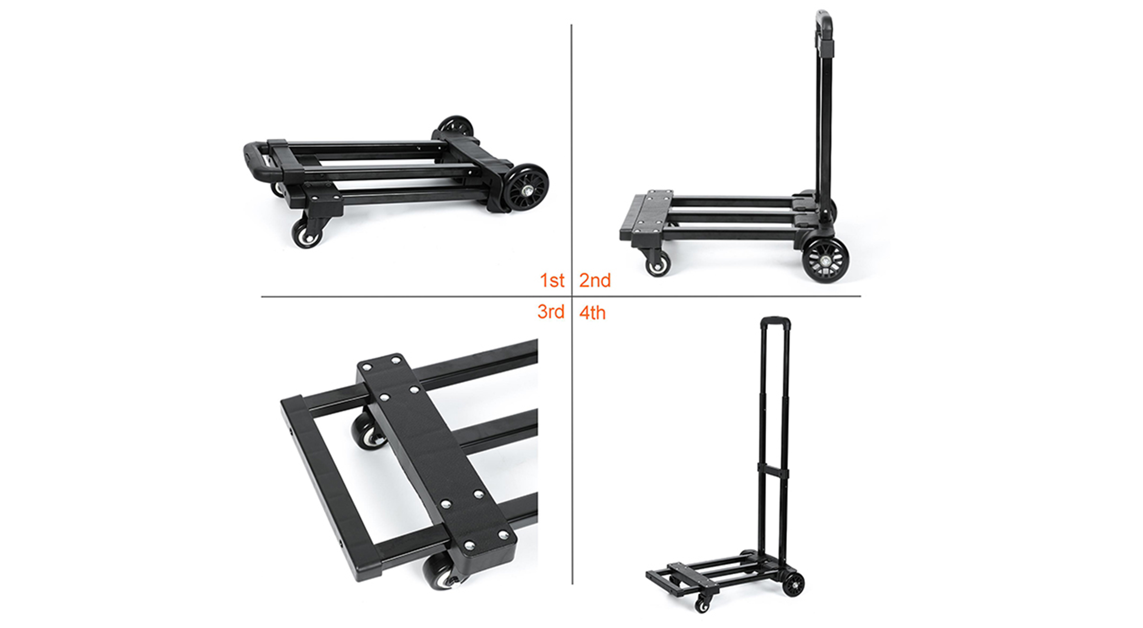 Compact Luggage Cart with 100KG Capacity8na