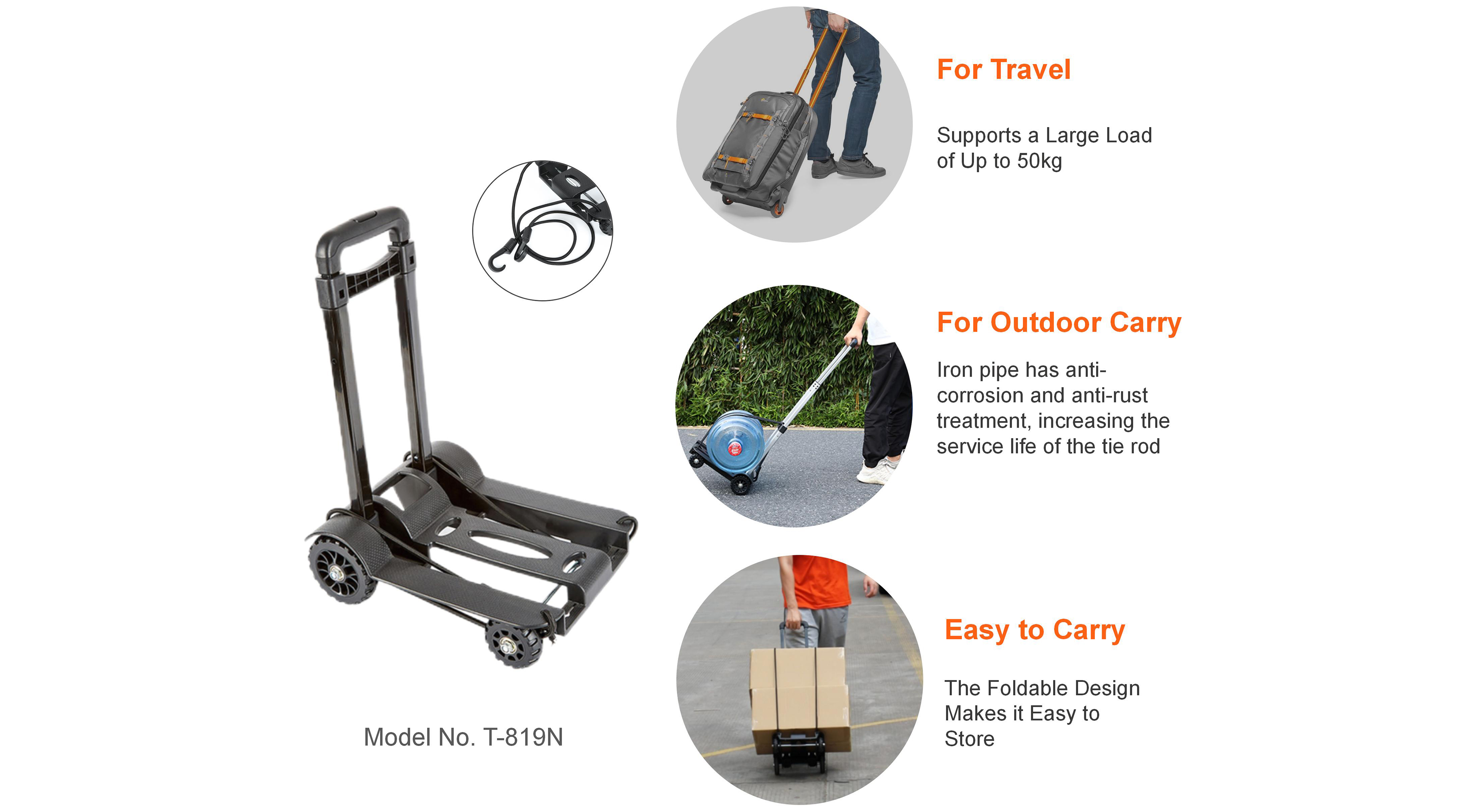 Tianyu Personal Moving Cart Plastic Mini Trolley Luggage Carts59