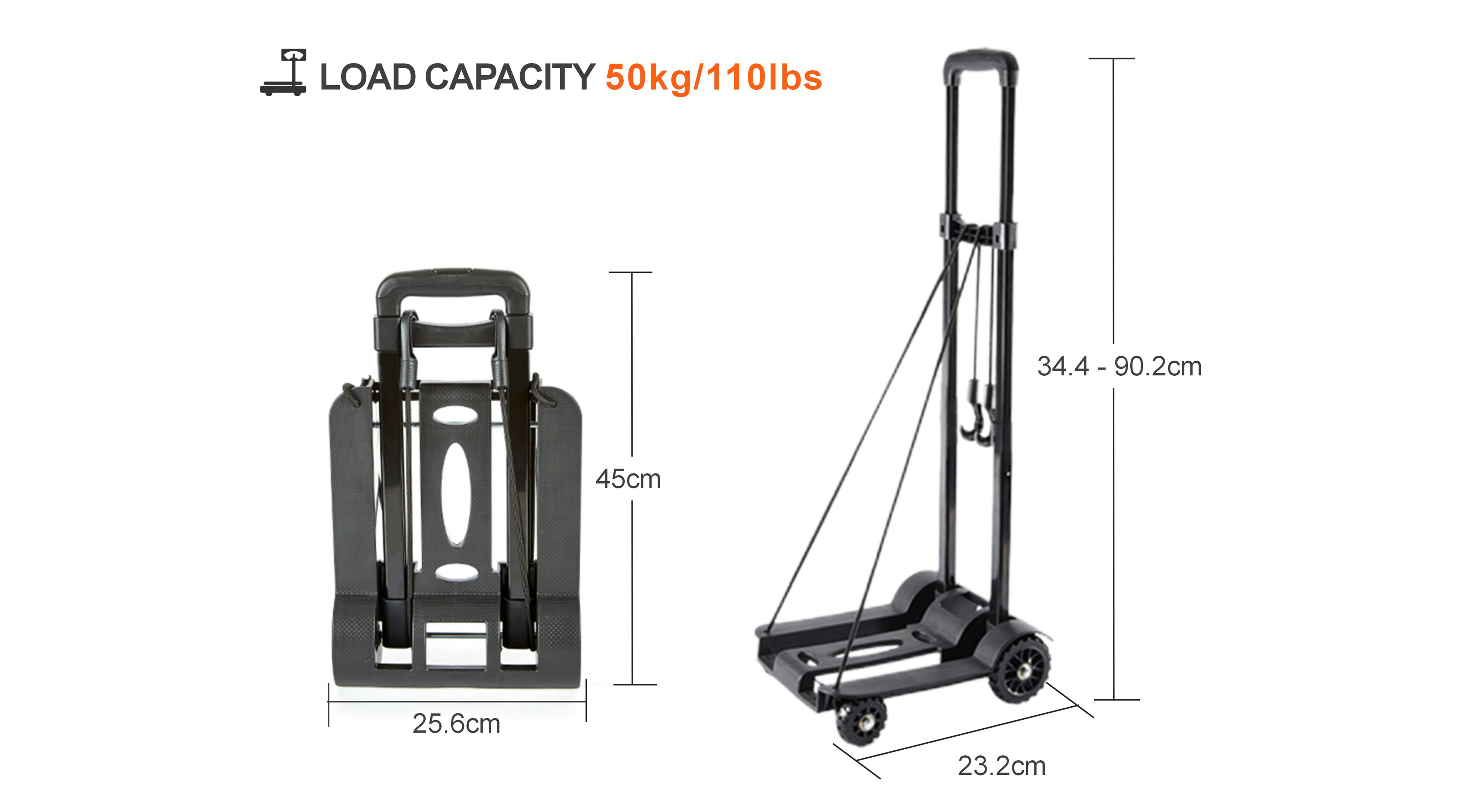 Tianyu Personal Moving Cart Plastic Mini Trolley Luggage Cartftl