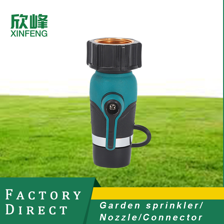 Heaavy Duty Garden Hose Connector Valve Straight Watering Nozzle On-off