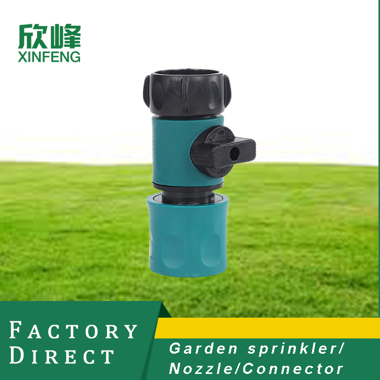 Durable Plastic ABS 3/4" Female Garden Hose Water Shut Off Valve Quick Connector