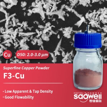 Superfine Pure Copper Powder: F3-Cu