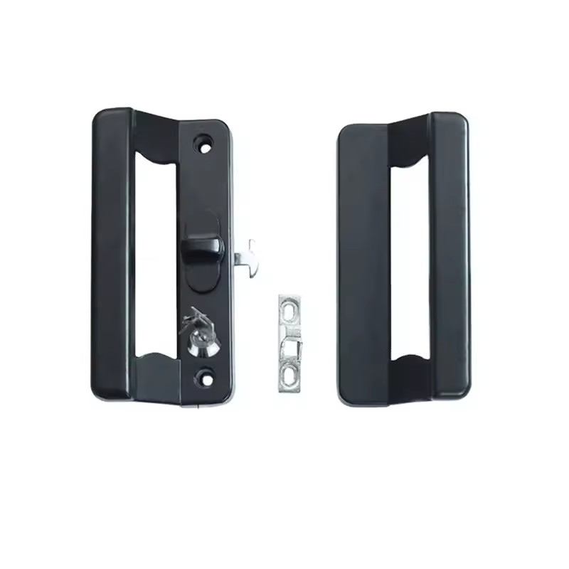 D Type / D Shape Sliding Door Handle / Pull Handle Lock with Key (B02A)