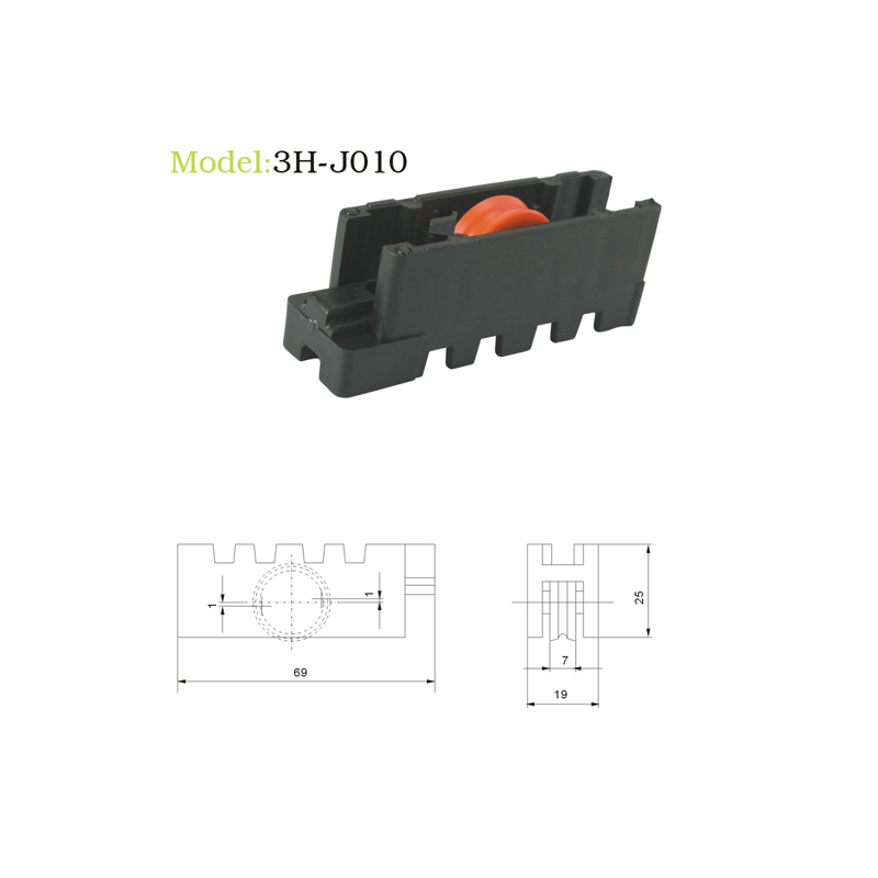 3H-J010 Plastic sliding roller Smooth...