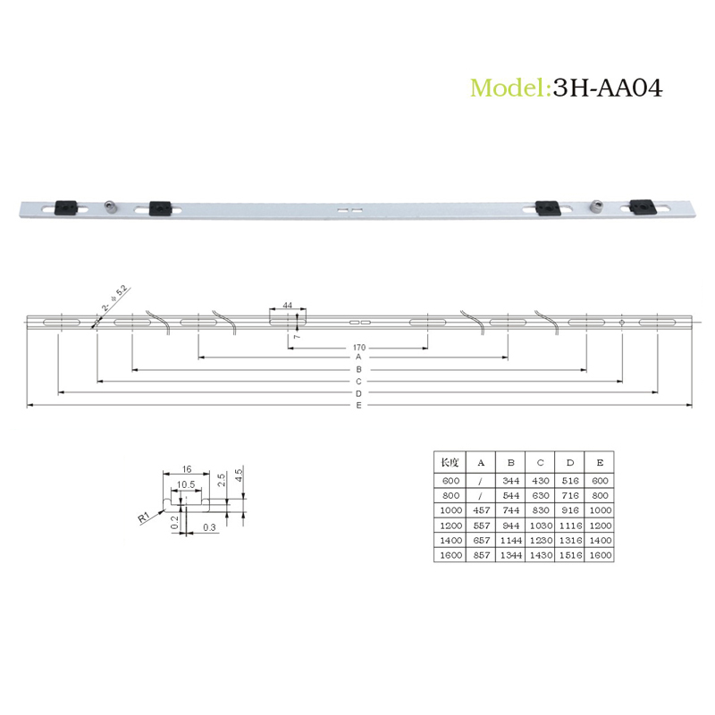 3H-AA04, European standard Handle Tra...