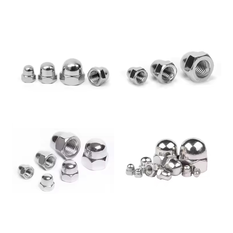 3H-V030, Cap Nut and Ball Head Screw Nut - Integrated Hexagon Round Design