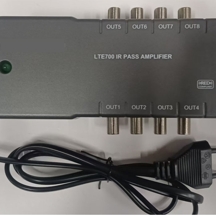 A2810  2 in 8 out VHF+UHF 5G LTE amplifier