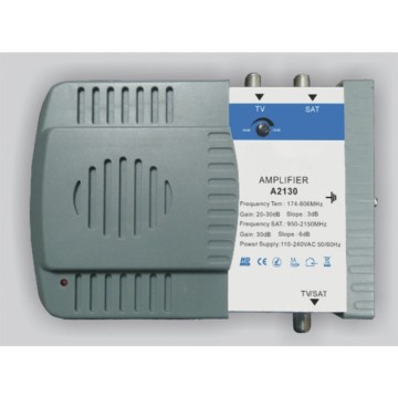 A2130 2 in 1 out TV+SAT hybrid amplifier