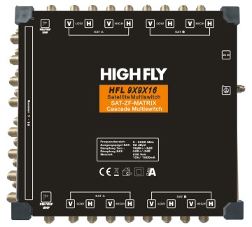 9×9×16 Satellite Multiswitch