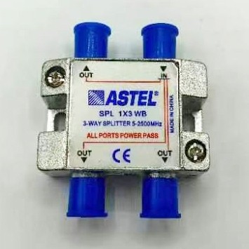 5-2500MHz 3 way splitter ASTEL SPL1×3 WB