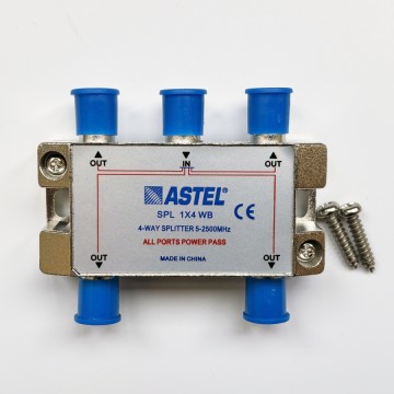 5-2500MHz 4 way splitter ASTEL SPL1×4 WB