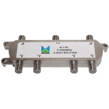 5-2300MHz 6 way splitter ALCAD AL1-06