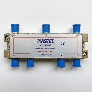 ASTEL 6 way splitter 5-2500MHz