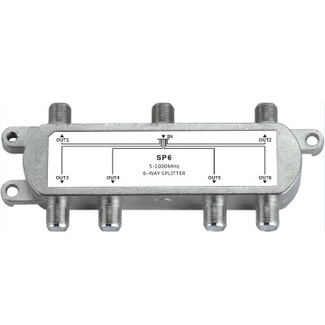 5-1000MHz CATV 6 way splitter SP6