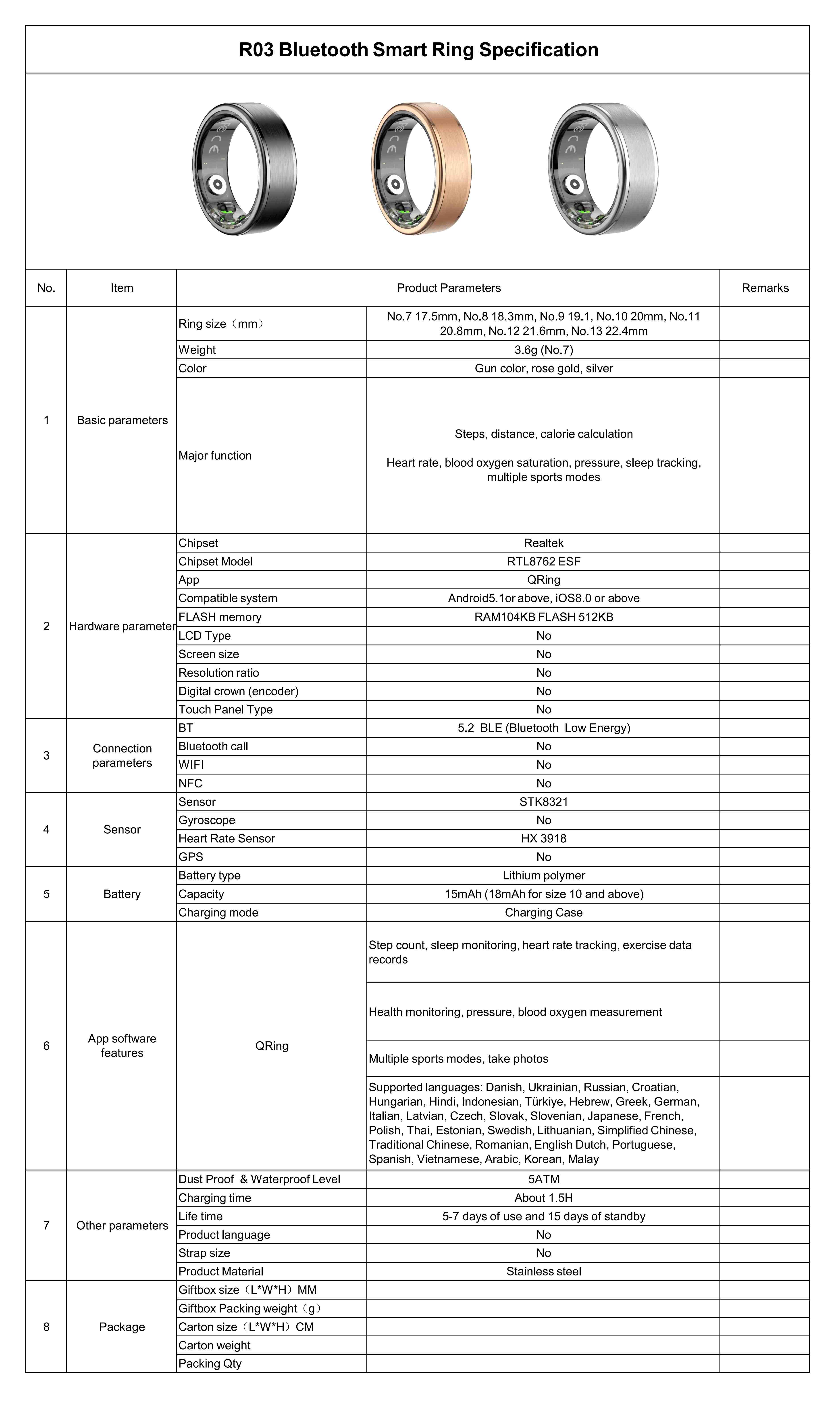 HIGH FLY--R03 Specification Sheet V1