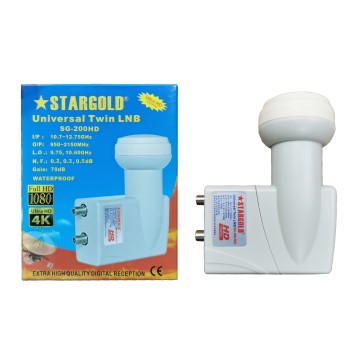 OEM Ku Band TWIN LNB STARGOLD SG-200HD
