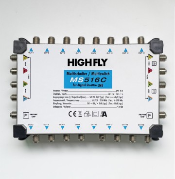 5X5X16 Cascade Satellite Multiswitch