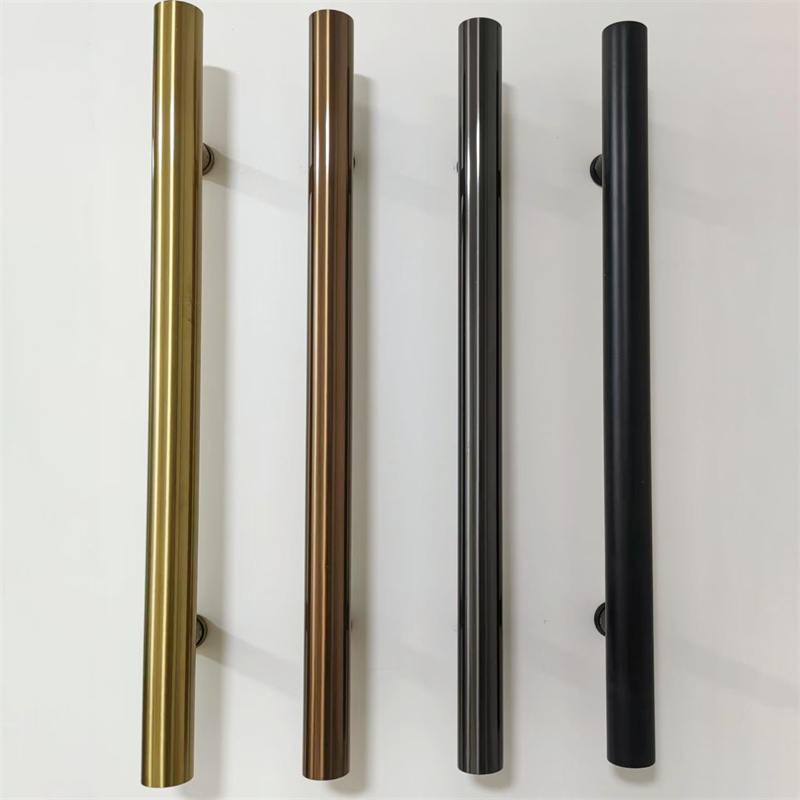 H-Type Stainless Steel Glass Door with Gold-Plated07