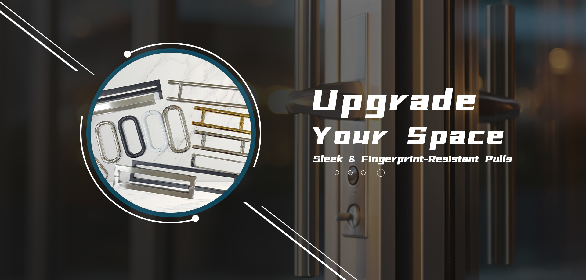 H Type Round Pipe Stainless Steel Door Handle