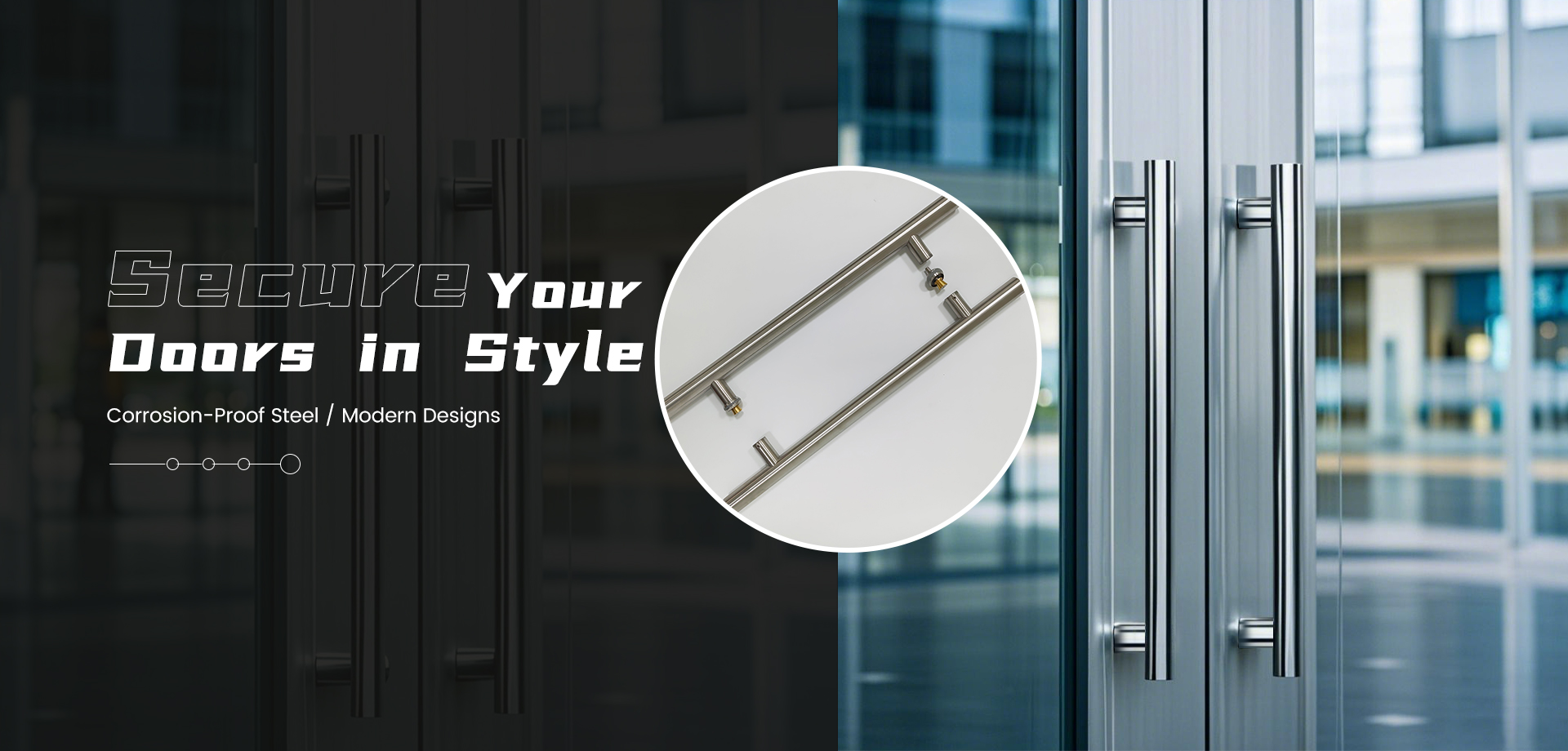 Square Pipe Stainless Steel Door Handle