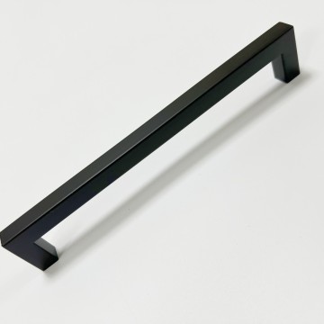 Matte Black D-Bar Cabinet Handles - Heavy Duty Drawer Pulls with Ergonomic Grip