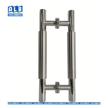 Premium Stainless Steel Through-Pipe Handle for Grand Entrances