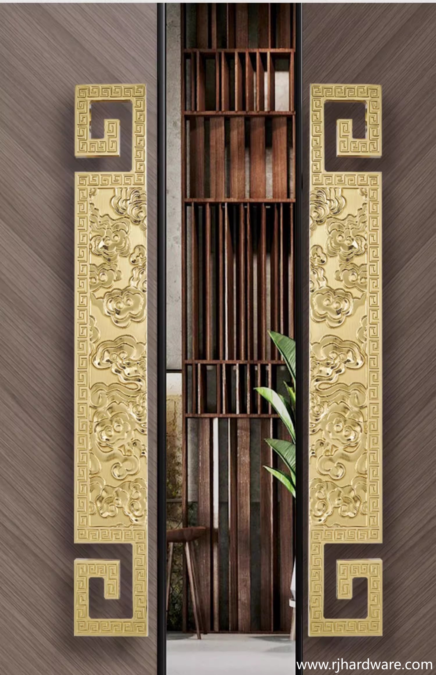 Bronze-colored aluminum alloy handle-2