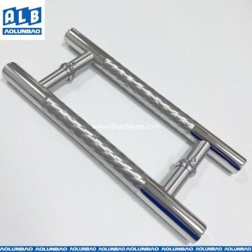 A 25mm Diamond-Knurled Stainless Steel Pull with Mirror Finish
