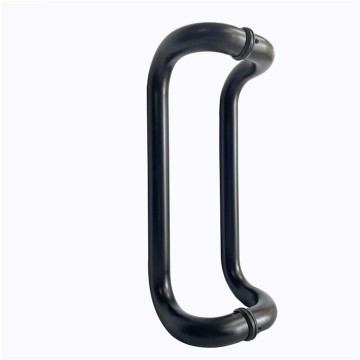 Modern Quad-Bend Stainless Steel Glass Door Handle - Durable & Ergonomic Design