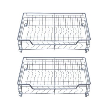 Factory Direct Sale High Quality Kitchen Flat Steel Pull-Out Basket