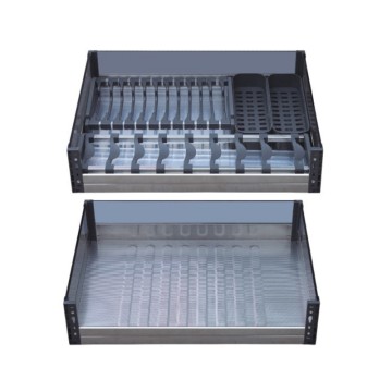 Factory Direct Sales Of High Quality Kitchen Crystal Glass Pull-Out Basket