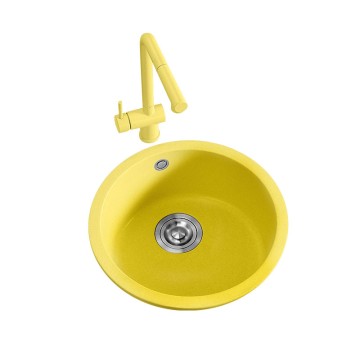 Bee Yellow Kindergarten Children's Kitchen and Bathroom Sink