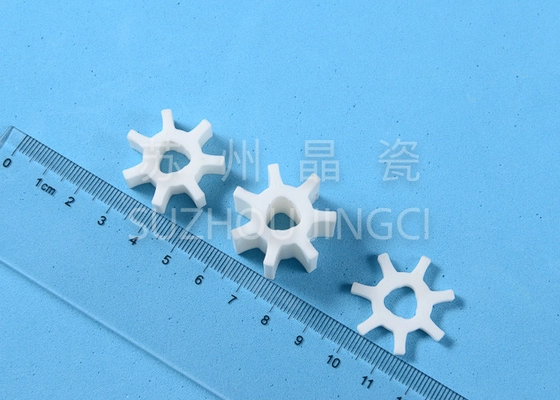 Al2O3 Alumina Circulation Pump Crescent Shaped Superior Mechanical Strength For Automobile
