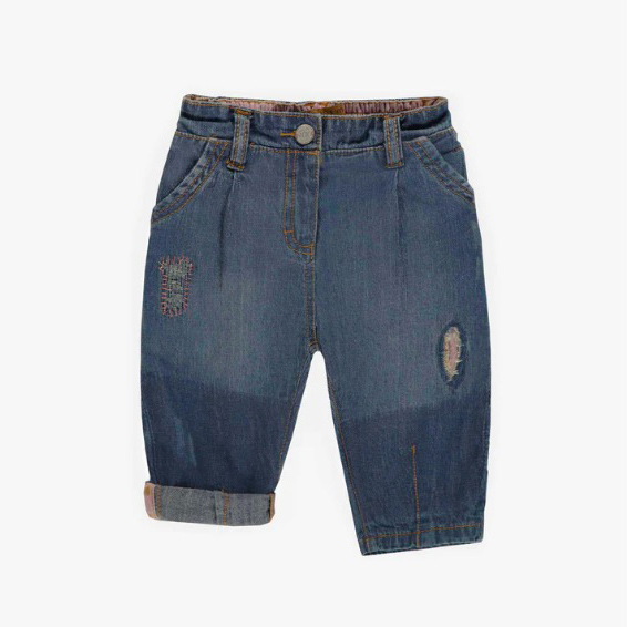 Pants Relaxed Fit in Light Denim, Baby