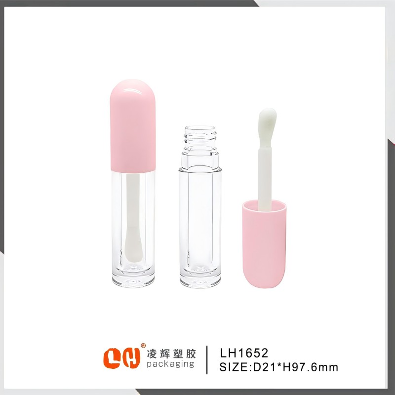 OEM Printing Personalized 4ml Plastic Lipgloss Packaging Brush Empty
