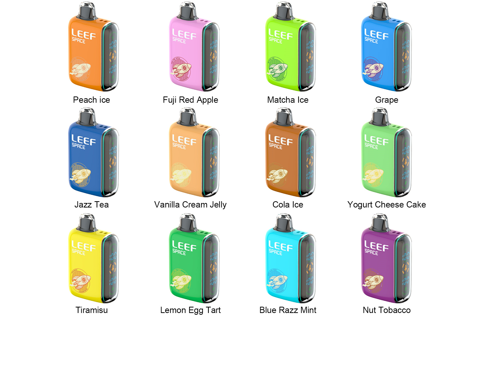 LEEF Space Dual Mesh Coil Disposable Vape with full screen _03yt9