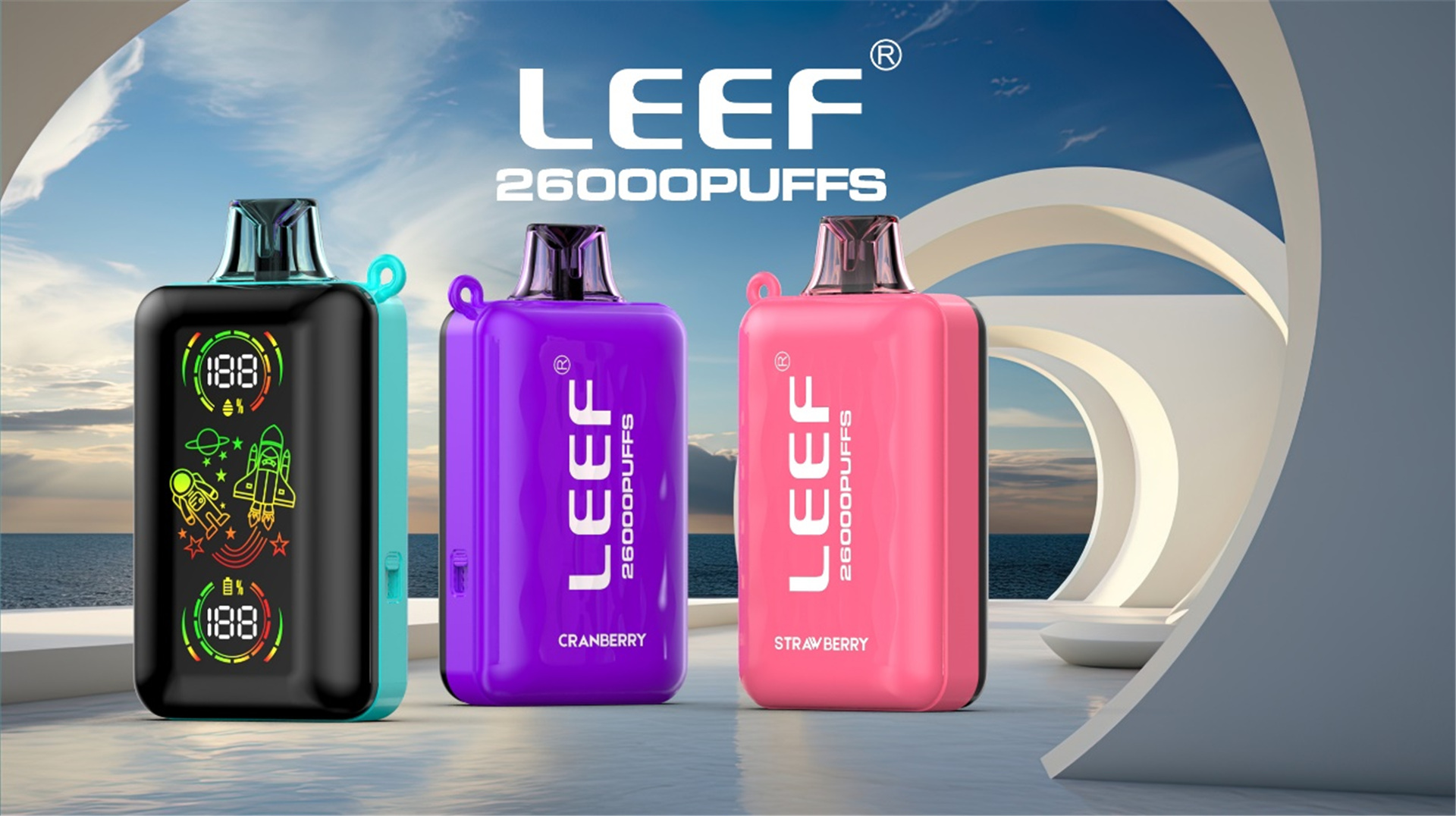 Unveiling the Leef Galaxy 26000puffs Dual Coil Disposable Pod (1)r54