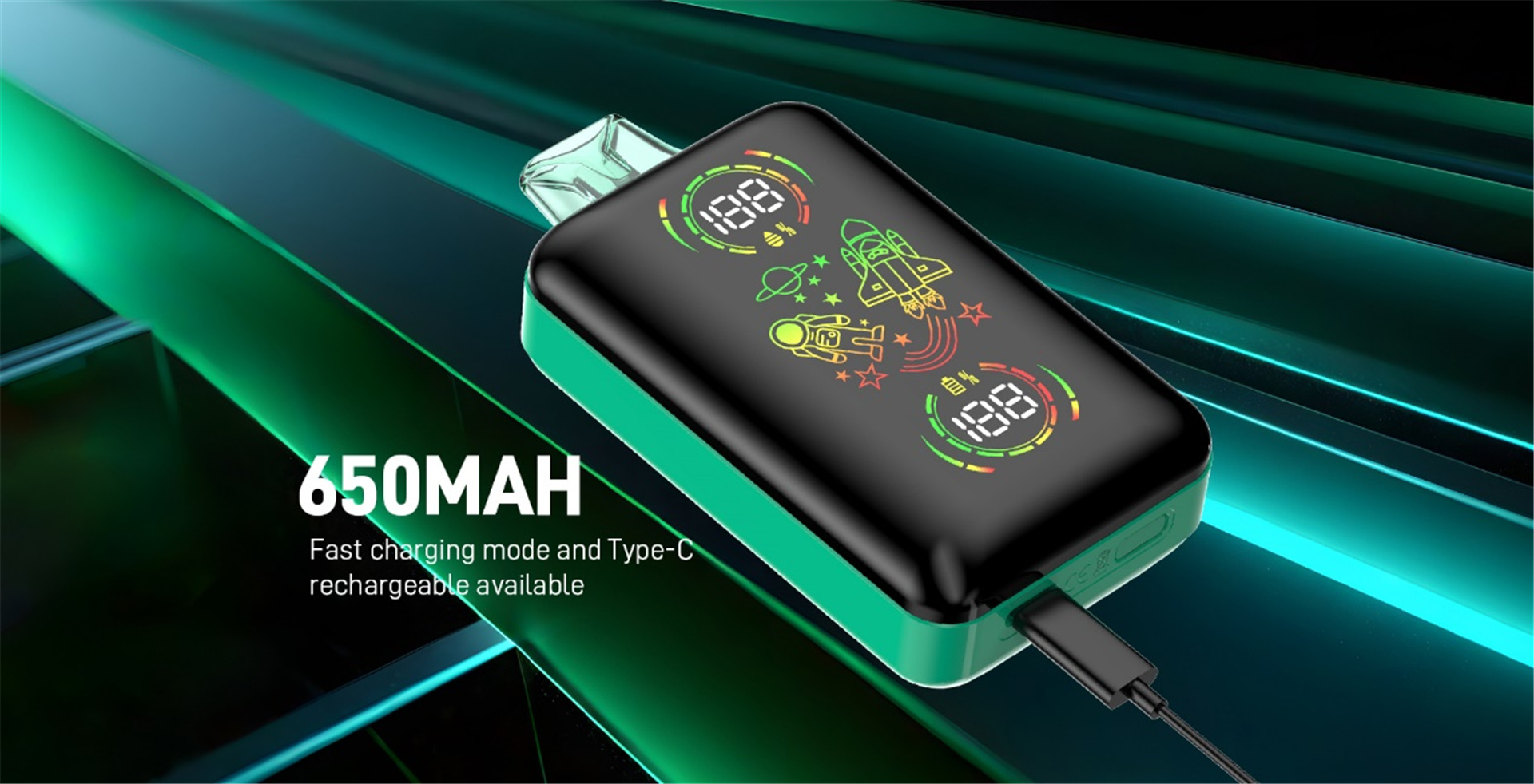 Unveiling the Leef Galaxy 26000puffs Dual Coil Disposable Pod (4)4fz