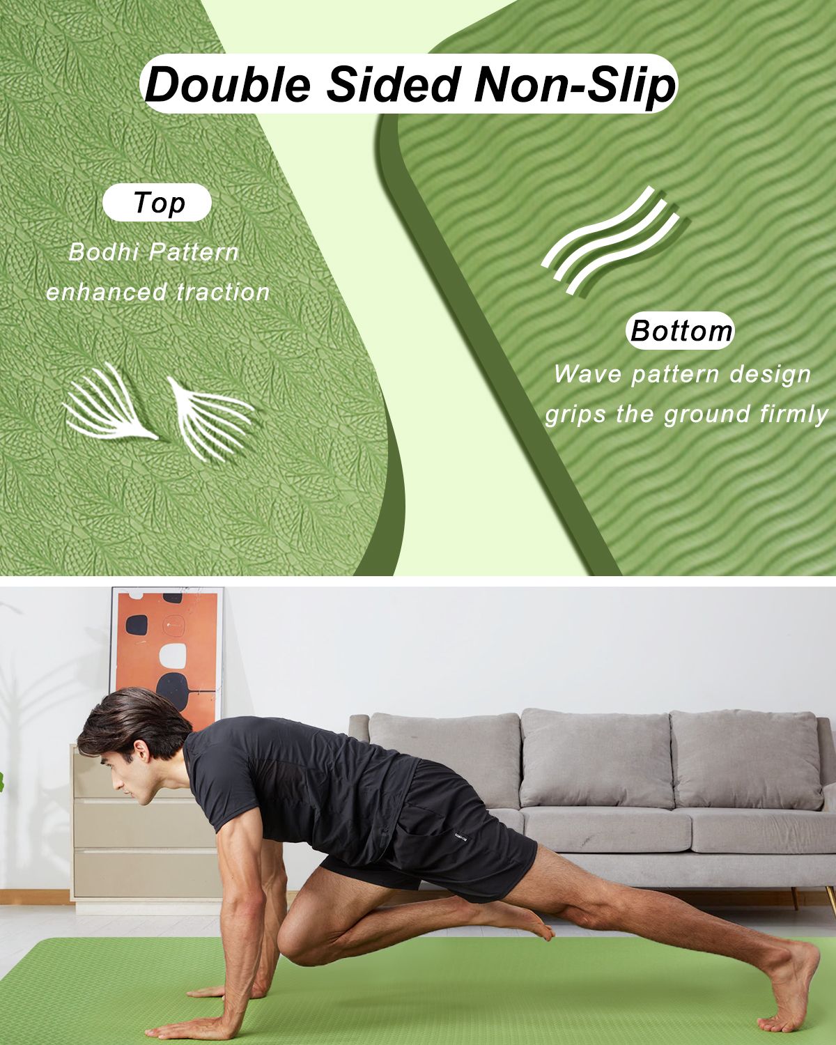 large exercise mat green 24ft