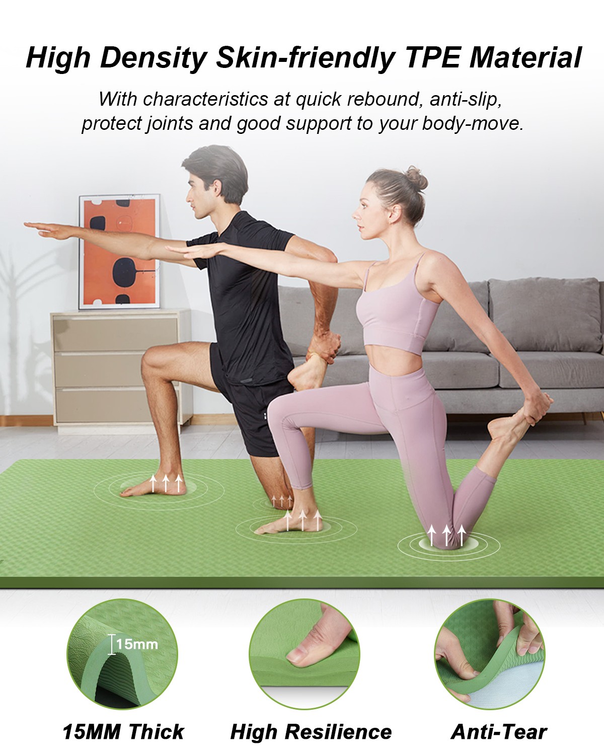 large exercise mat green 3u9x