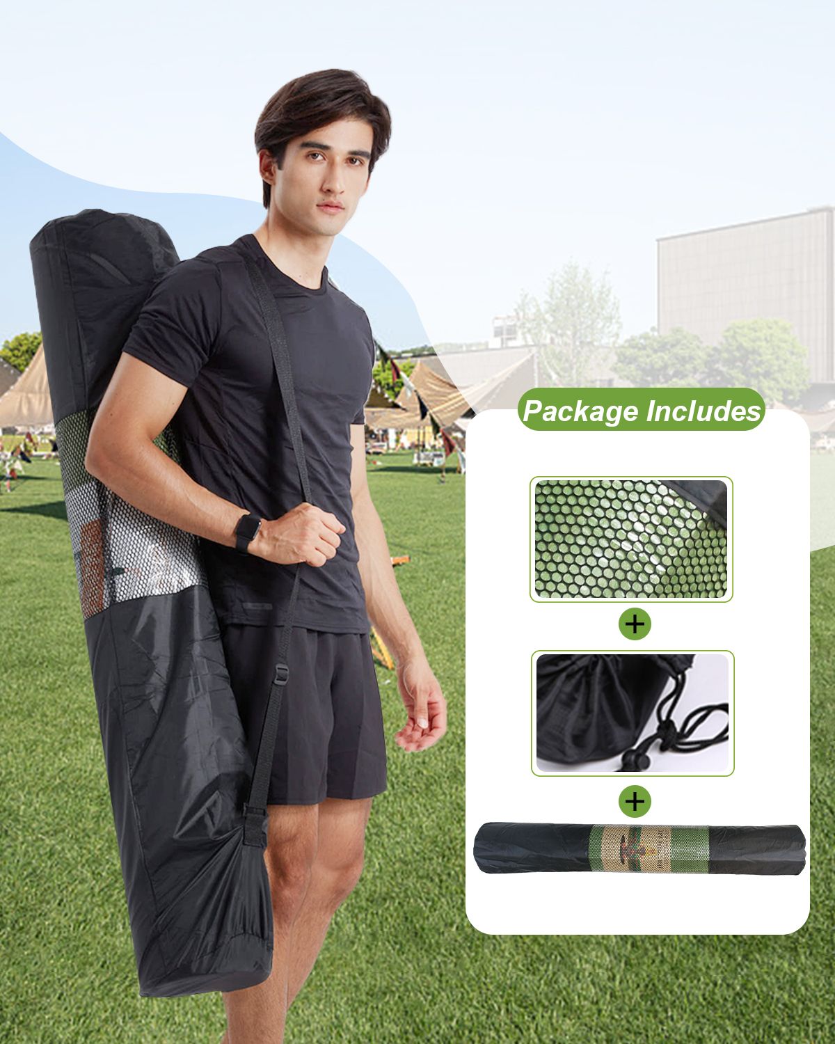 large exercise mat green 6lat