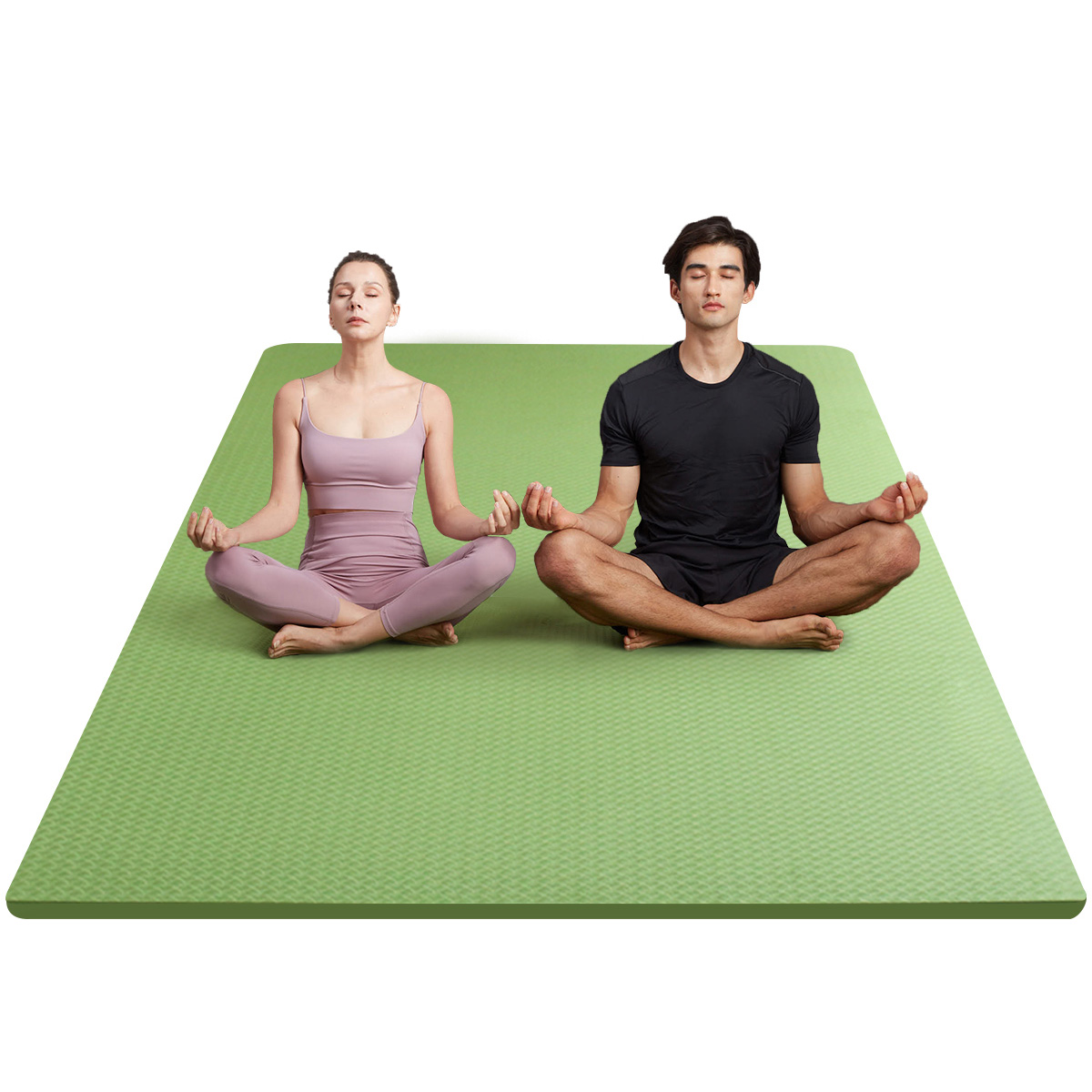 Non-Slip Yoga Pilates Fitness Mat At Home and Gym With Carrying Strap