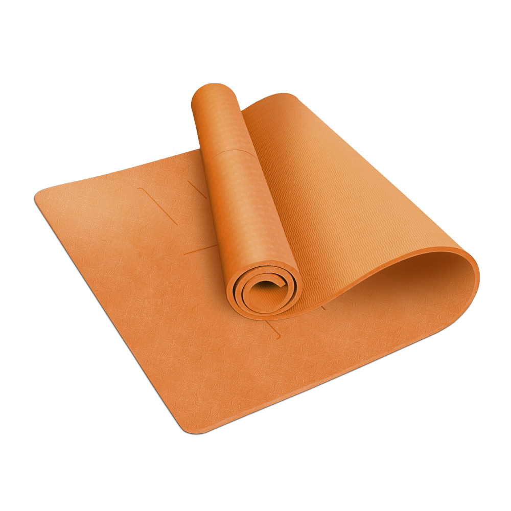 TPE Yoga Mat For Beginners Non Slip and Good Cushion For Joint Support