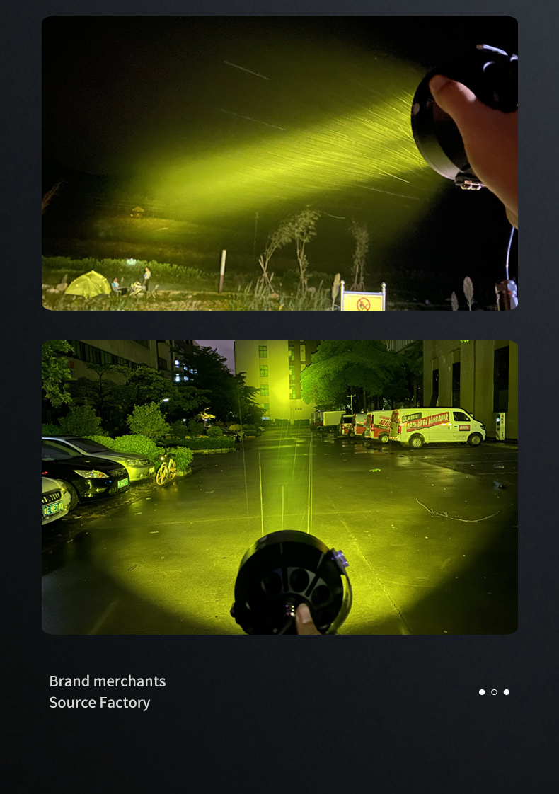 7 Inch Round LED Offroad Driving Light With Amber DRL 120W Spot Beam Headlights