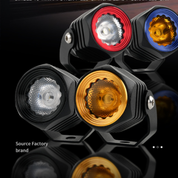 Motorcycle LED Driving Fog Lights 10W 2" Aux Spotlight for Jeep E-Bike Tractor Pickup Truck ATV UTV SUV Boat